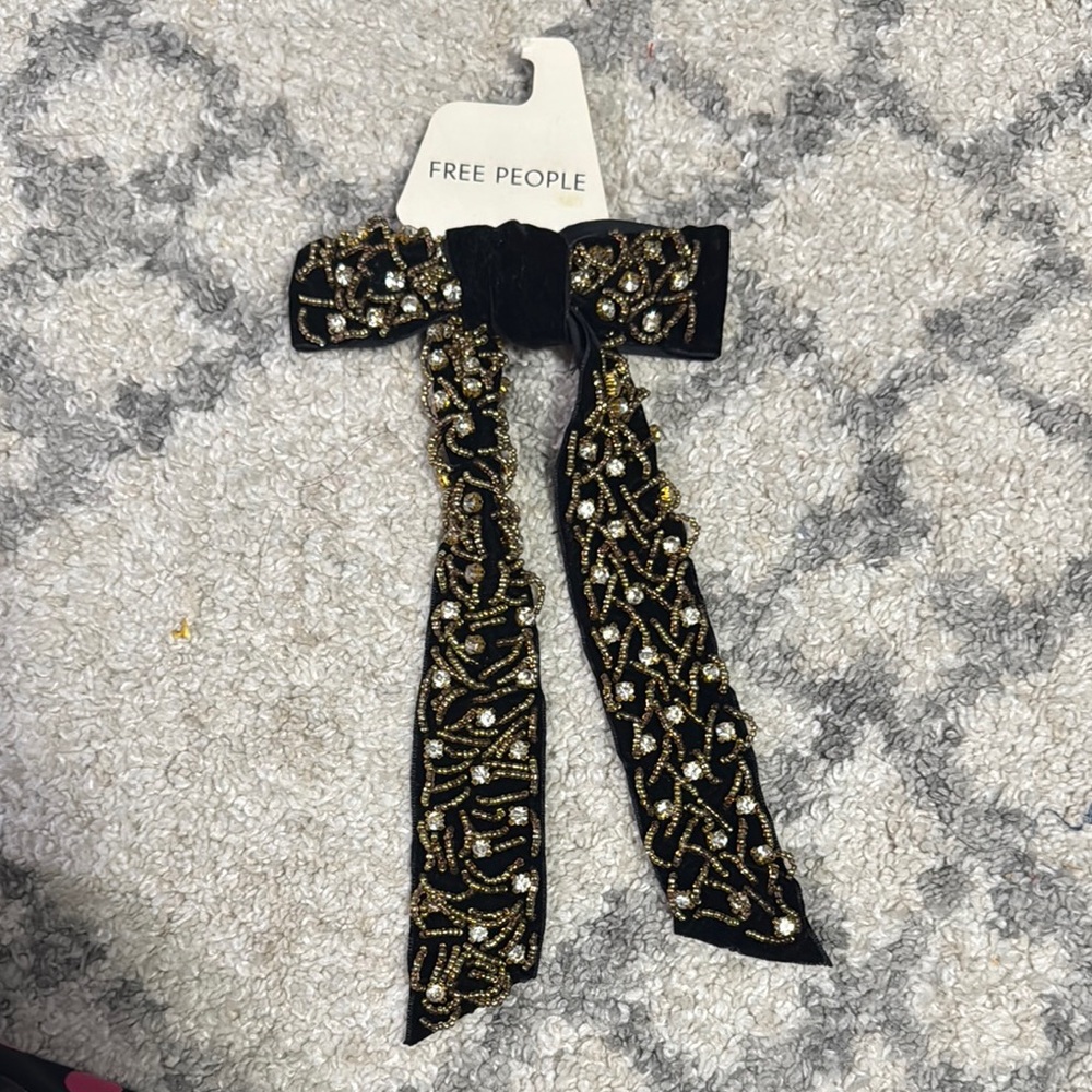 Free People Black and Gold Hair Accessory